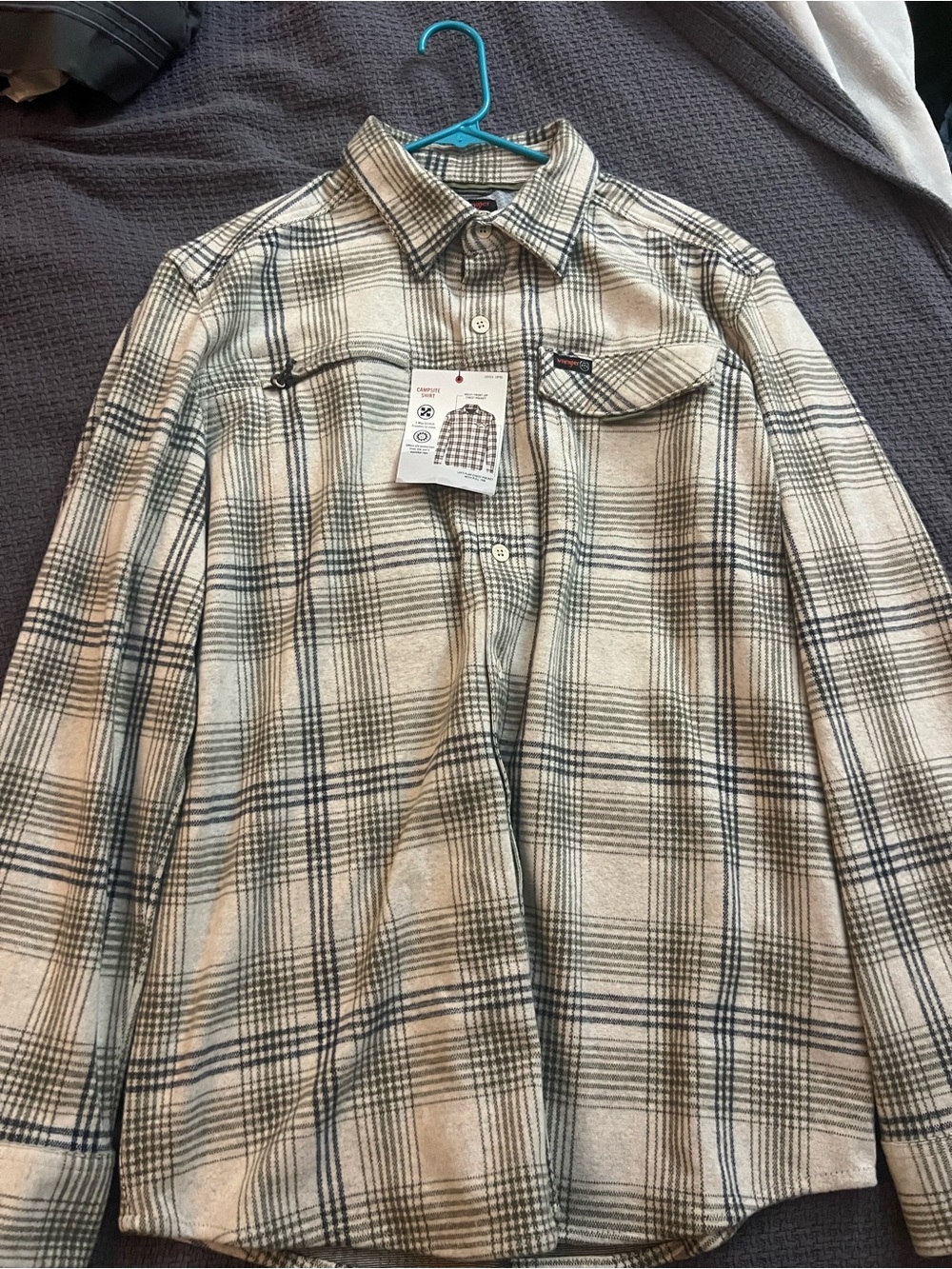 New with tags Wrangler ATG Campsite long-sleeve shirt